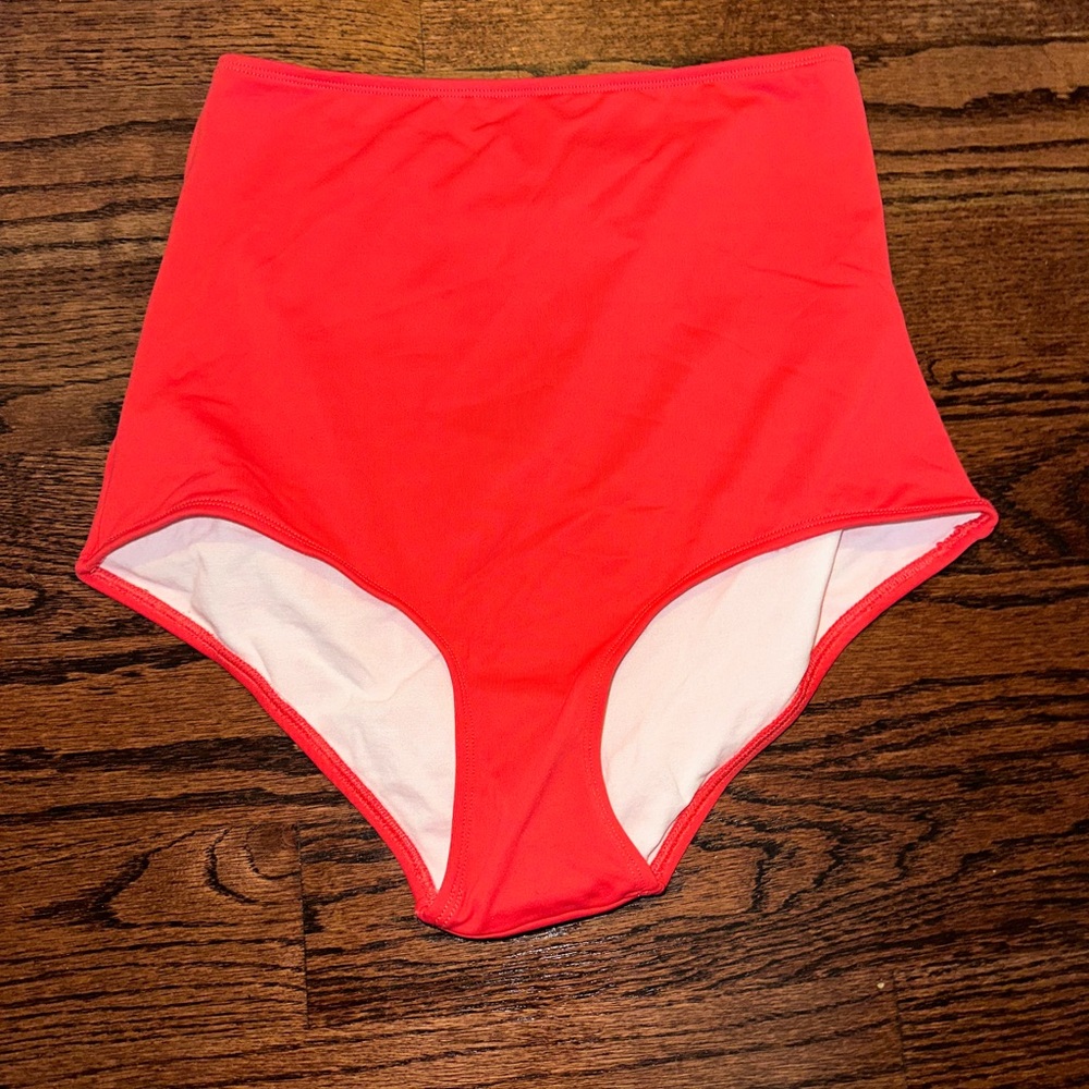Large tankini/highwaisted swimsuit bottoms from dineila-brazil: reddish/pink